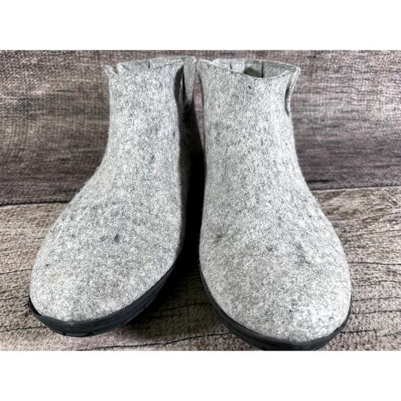 Glerups The Boot Gray Wool With Camp Sole Slipper - US Size 13 main image 8